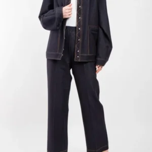 Max Mara Lepre Dunkelblaue Jeansjacke