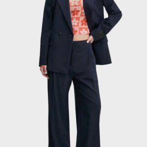 Hugo Boss Dunkelblaue Palazzo-Hose von Hemmes