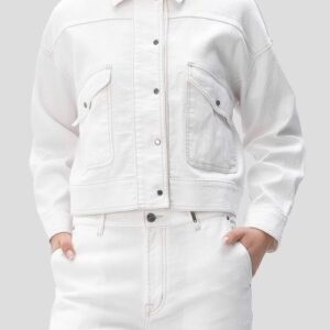 Tonett Weiße Jeansjacke