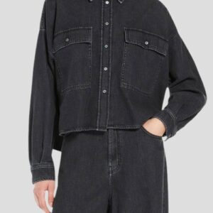 Max Mara Dunkelgraues Jeanshemd Zemira